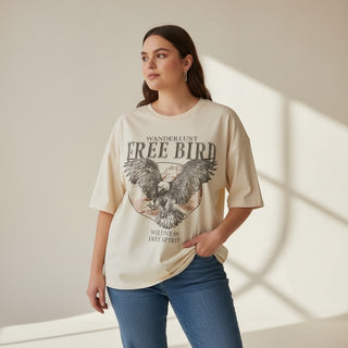 Free Bird Eagle Graphic Long Crop Top ✨🦅