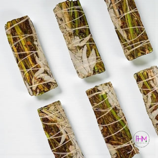 White Sage with Ruda Rue Smudge Bundle 🌿✨