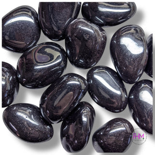 Enchanted Hematite Tumbled Stone 🖤