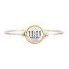11:11 Make A Wish Bangle Bracelet - Gold on Silver