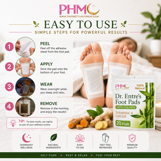 Turmeric & Ginger Detox Foot Pads | Dr. Entre's ✨🌿