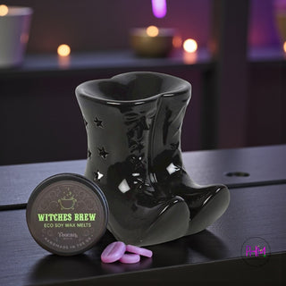 🖤 Black Witch Boots Oil Burner ✨🕯️