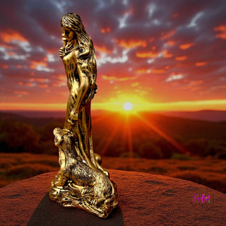Enchanted Golden Hekate Statue 🔑