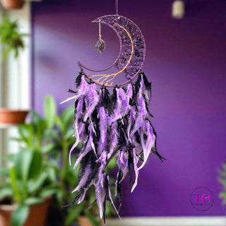 Enchanted Crystal Moon 🌙 Dream Catcher