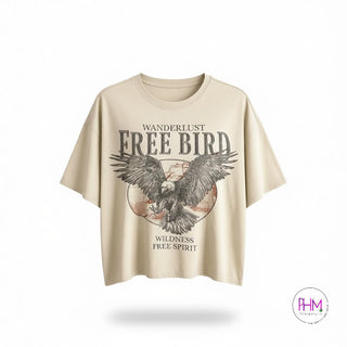 Free Bird Eagle Graphic Long Crop Top ✨🦅