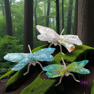 Enchanted Rainbow Quartz Dragonfly ✨