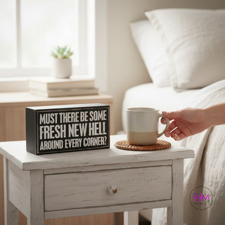 Fresh New Hell Box Sign 🔥🖤 | Primitives by Kathy