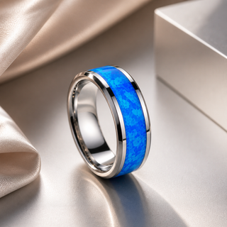 Moonlit Tides Fire Opal Ring 🌙