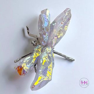 Enchanted Rainbow Quartz Dragonfly ✨