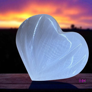 Mystic Selenite Hearts Collection
