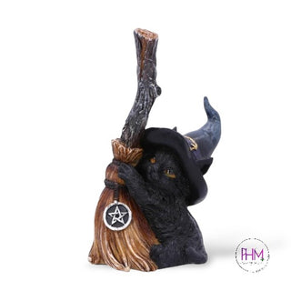Witch’s Familiar Black Cat Statue 🖤🧹