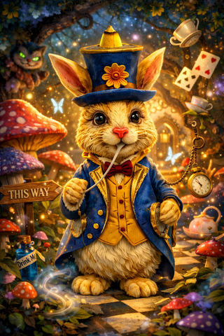 Alice’s Rabbit Backflow Incense Burner 🐇💨✨