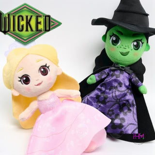 🖤 My Little Wicked Friends | Glinda & Elphaba Wicked™ Plush Dolls