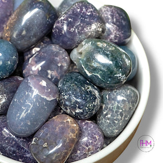 Charmed Grape Agate Tumbled Stone💜
