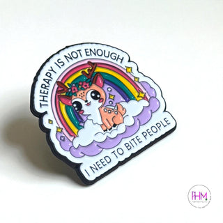 I Need to Bite People | Enamel Pin 🩷