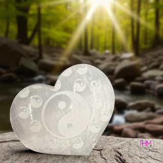 Mystic Selenite Hearts Collection