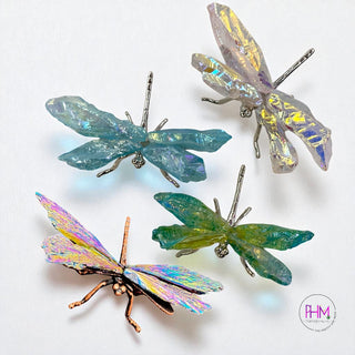 Enchanted Rainbow Quartz Dragonfly ✨