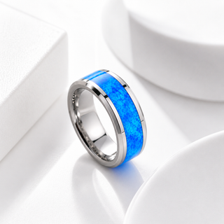 Moonlit Tides Fire Opal Ring 🌙