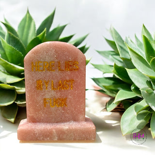 Here Lies My Last F*ck Crystal Headstone 🪦✨