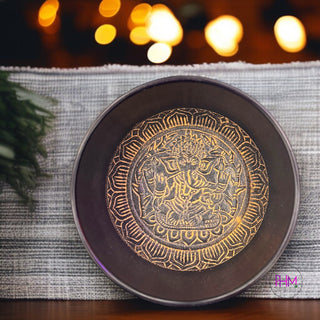 Buddha’s Kiss Hand-Etched Singing Bowl Set ✨