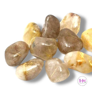 Rutilated Quartz Tumbled Stones ✨
