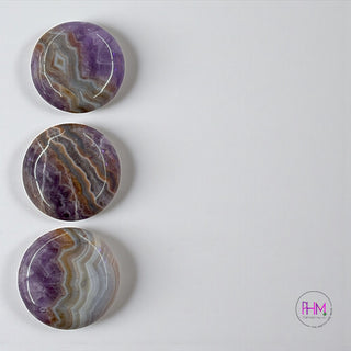 Enchanted Amethyst with Mexican Agate Round Palm Stones 💜🌎
