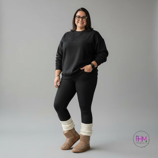 Have The Day You Deserve Crewneck Sweatshirt 😌🖤