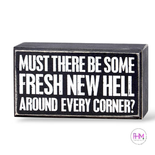Fresh New Hell Box Sign 🔥🖤 | Primitives by Kathy