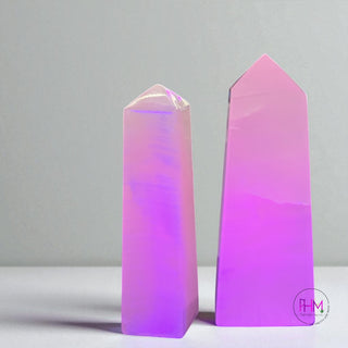Enchanting Pink Mango Calcite Crystal Collection 💕