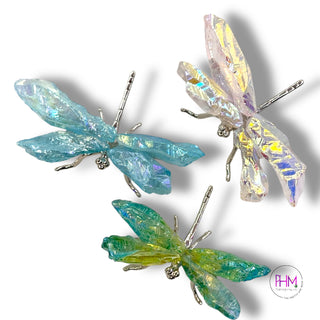 Enchanted Rainbow Quartz Dragonfly ✨