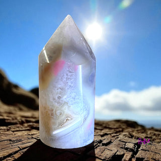 Enchanted Blue Lace Agate Crystal 💙🤍