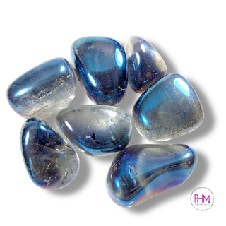 Mystic Blue Aura Quartz Tumbled Stone 💙