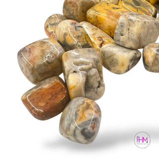 Crazy Lace Agate Tumbled Stones 🧡