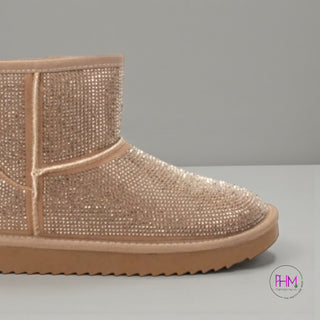 💎 Presley Bedazzled Glam Sherpa Booties 💎
