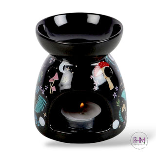 ✨ Enchanted Dark Forest Oil Burner 🌙🍄