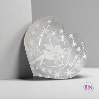 Mystic Selenite Hearts Collection