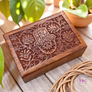 It's All Good Hamsa Hand Wooden Box 🪬