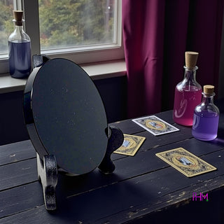 Enchanted Obsidian Scrying Mirror🌙