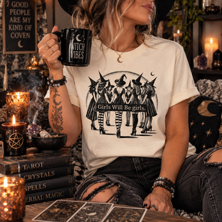 🖤 Girls Will Be Girls Sacred Circle T-Shirt 🌙