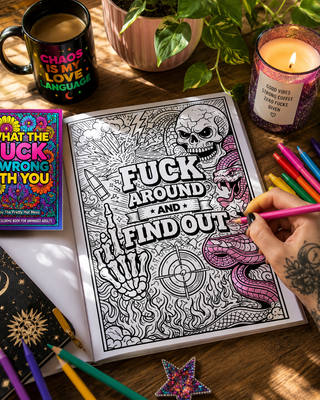 ‼️ PRE ORDER ‼️What the Fuck is Wrong With You? | A Coloring Book for Unhinged Adults 👊🏻