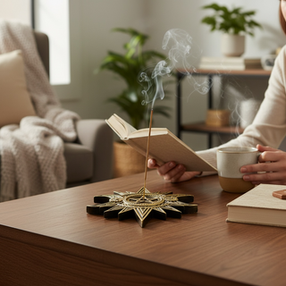 Celestial Gold Incense Holder ✨🌙