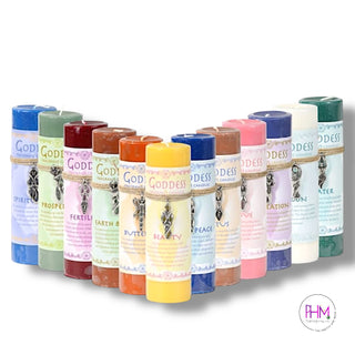 Goddess Pewter Pendant Candles 🌙🕯️✨