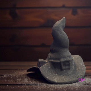 Witching Hour Obsidian Witch Hat Carving