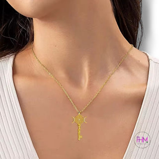 🗝️ The Crossroads Key Necklace | Hekate Collection