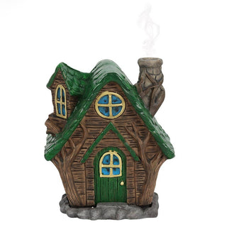 🏡 Enchanted Woodland Cottage Incense Burner ✨🌿