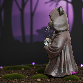 🌙 Midnight Familiar Solar Wizard Cat ✨