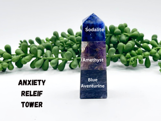 Anxiety Support Gemstone Tower 💙💜