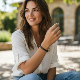 ✨ Shadow Spectrum Obsidian Bracelet 🌈🖤