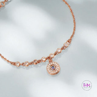 ✨ Protection & Glitter Evil Eye Moissanite Diamond Bracelet 🧿