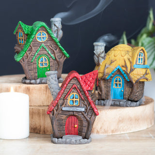 🏡 Enchanted Woodland Cottage Incense Burner ✨🌿